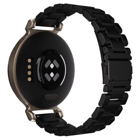 Strap-it Strap-it Bracelet acier Garmin Lily 2 (noir)