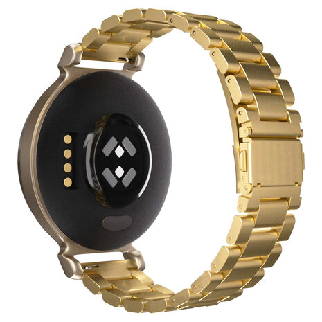 Strap-it Strap-it Bracelet acier Garmin Lily 2 (or)