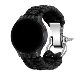 Strap-it Bracelet nylon boucle Huawei Watch GT 3 46mm (noir)