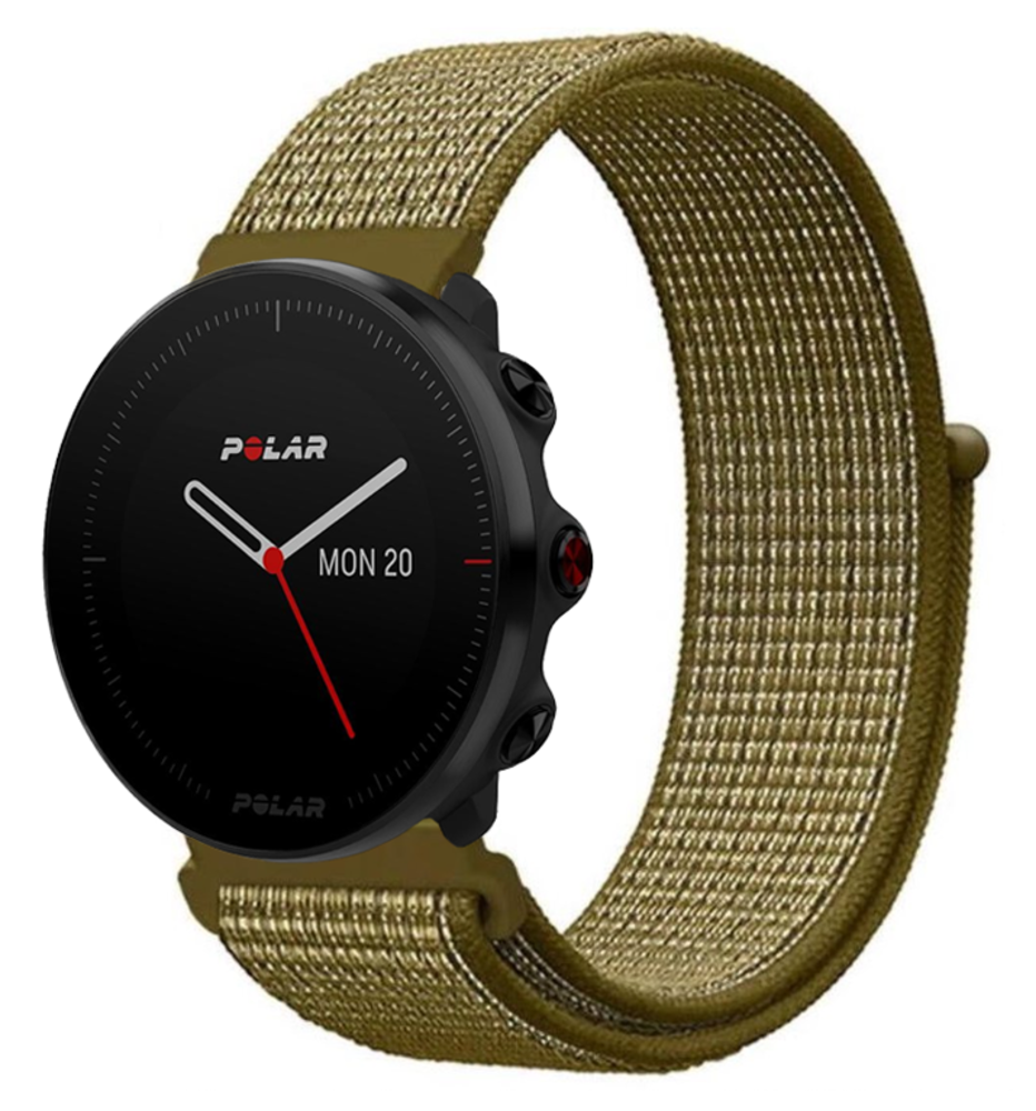 Strap-it Strap-it Bracelet nylon Polar Vantage M (Olive)