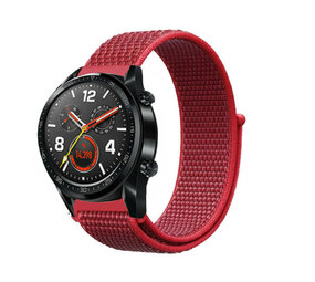 Strap-it Bracelet nylon Huawei Watch GT 2 42mm (rouge) Strap-it Bracelet nylon Huawei Watch GT 2 42mm (rouge)