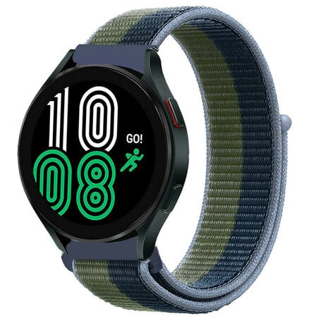 Strap-it Strap-it Bracelet nylon Samsung Galaxy Watch 4 44mm (moss green) Strap-it Strap-it Bracelet nylon Samsung Galaxy Watch 4 44mm (moss green)
