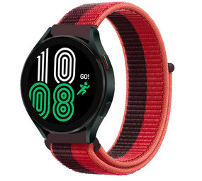 Strap-it Bracelet nylon Samsung Galaxy Watch 4 44mm (cherry magenta)