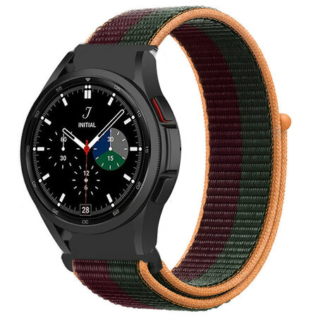 Strap-it Strap-it Bracelet nylon Samsung Galaxy Watch 4 Classic 42mm (dark cherry) Strap-it Strap-it Bracelet nylon Samsung Galaxy Watch 4 Classic 42mm (dark cherry)