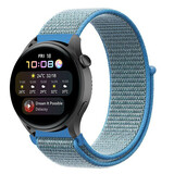 Strap-it Bracelet nylon Huawei Watch 3 (Pro) (bleu)