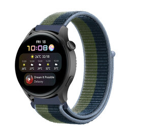 Strap-it Bracelet nylon Huawei Watch 3 (Pro) (moss green)