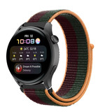 Strap-it Bracelet nylon Huawei Watch 3 (Pro) (dark cherry)