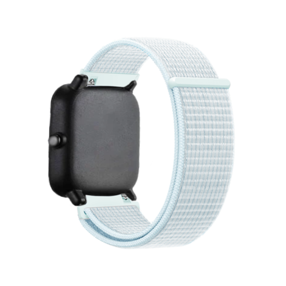 Strap-it Strap-it Bracelet nylon Xiaomi Amazfit Bip (cyan clair) Strap-it Strap-it Bracelet nylon Xiaomi Amazfit Bip (cyan clair)