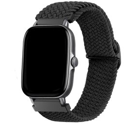 Strap-it Bracelet tissée réglable Amazfit GTS 2 (noir)