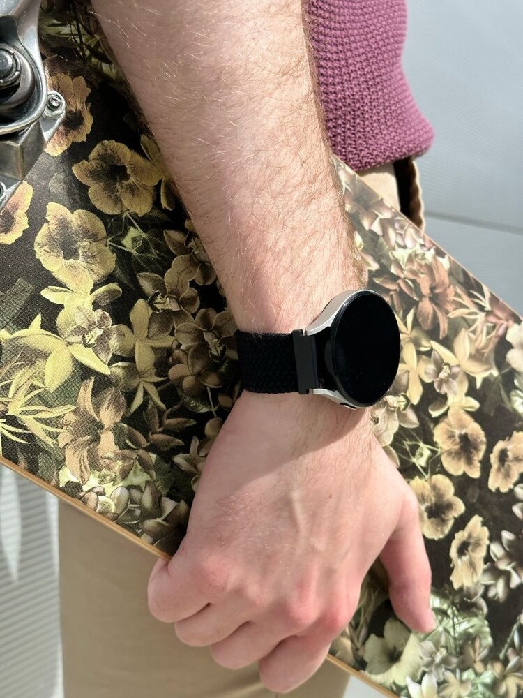 Strap-it Strap-it Bracelet tissée réglable Xiaomi Amazfit Bip (noir)
