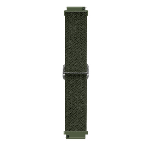 Strap-it Strap-it Bracelet tissée réglable Amazfit GTS 2 (vert)