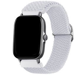 Strap-it Bracelet tissée réglable Amazfit GTS 3 (blanc)