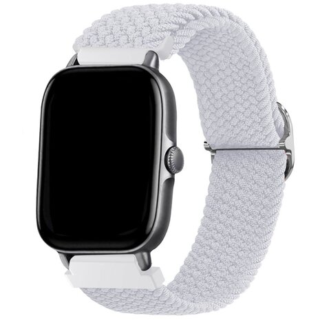 Strap-it Strap-it Bracelet tissée réglable Amazfit GTS 3 (blanc) Strap-it Strap-it Bracelet tissée réglable Amazfit GTS 3 (blanc)