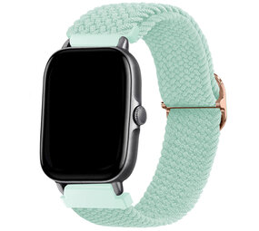 Strap-it Bracelet tissée réglable Xiaomi Amazfit Bip (turquoise)