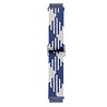 Strap-it Strap-it Bracelet tissée réglable Samsung Galaxy Watch 4 Classic 42mm (bleu/blanc)