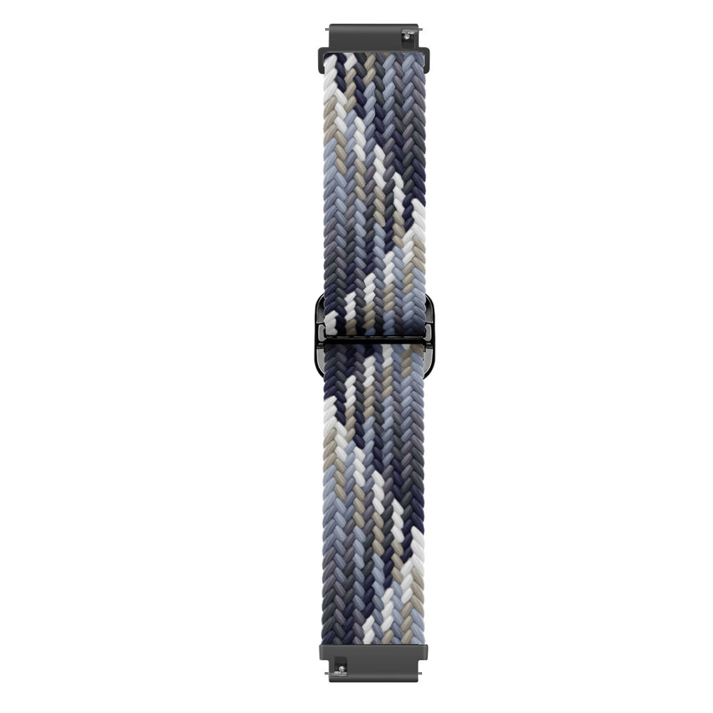 Strap-it Strap-it Bracelet tissée réglable Amazfit GTR 3 (Pro) (noir/blanc)