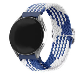 Strap-it Bracelet tissée réglable Fossil Gen 5 (bleu/blanc)