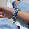 Strap-it Strap-it Bracelet tissée réglable Huawei Watch GT 3 46mm (bleu/blanc) Strap-it Strap-it Bracelet tissée réglable Huawei Watch GT 3 46mm (bleu/blanc)