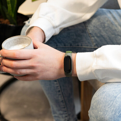 Strap-it Strap-it Bracelet tressé Xiaomi Mi Band 6 (vert) Strap-it Strap-it Bracelet tressé Xiaomi Mi Band 6 (vert)