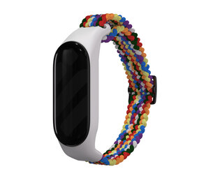 Strap-it Bracelet tressé Xiaomi Mi Band 6 (arc-en-ciel)