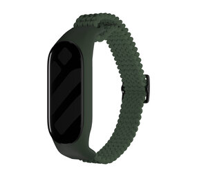 Strap-it Bracelet tressé Xiaomi Mi Band 7 (vert)