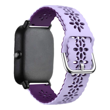 Strap-it Strap-it Bracelet silicone avec motif Xiaomi Amazfit GTS (lila/violet)