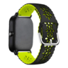 Strap-it Strap-it Bracelet silicone avec motif Amazfit GTS 2 (noir/vert)