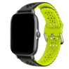 Strap-it Strap-it Bracelet silicone avec motif Amazfit GTS 3 (noir/vert) Strap-it Strap-it Bracelet silicone avec motif Amazfit GTS 3 (noir/vert)