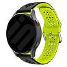 Strap-it Strap-it Bracelet silicone avec motif Samsung Galaxy Watch 4 44mm (noir/vert) Strap-it Strap-it Bracelet silicone avec motif Samsung Galaxy Watch 4 44mm (noir/vert)