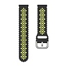 Strap-it Strap-it Bracelet silicone avec motif Samsung Galaxy Watch 4 Classic 46mm (noir/vert) Strap-it Strap-it Bracelet silicone avec motif Samsung Galaxy Watch 4 Classic 46mm (noir/vert)