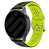 Strap-it Strap-it Bracelet silicone avec motif Samsung Galaxy Watch 5 40mm (noir/vert)