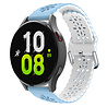 Strap-it Strap-it Bracelet silicone avec motif Samsung Galaxy Watch 5 44mm (bleu clair/blanc) Strap-it Strap-it Bracelet silicone avec motif Samsung Galaxy Watch 5 44mm (bleu clair/blanc)