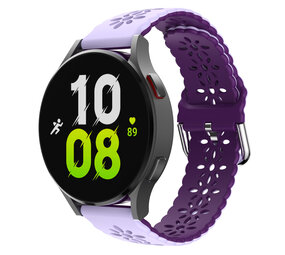 Strap-it Bracelet silicone avec motif Samsung Galaxy Watch 5 44mm (lila/violet)