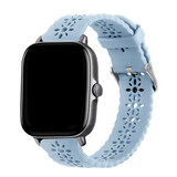 Strap-it Bracelet silicone avec motif Amazfit GTS 2 (bleu brouillard)