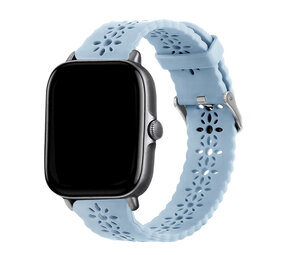 Strap-it Bracelet silicone avec motif Amazfit GTS 3 (bleu brouillard)