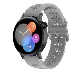 Strap-it Bracelet silicone avec motif Huawei Watch GT 3 42mm (gris)