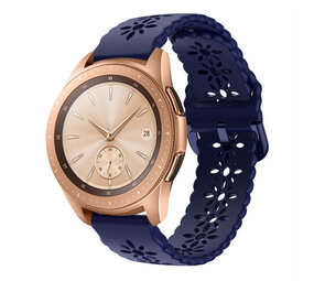 Strap-it Bracelet silicone avec motif Samsung Galaxy Watch 42mm (bleu foncé)