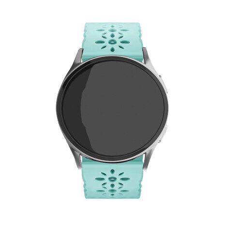 Strap-it Strap-it Bracelet silicone avec motif Samsung Galaxy Watch 5 44mm (blue sea green)