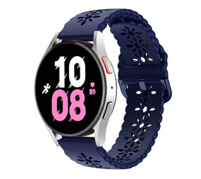 Strap-it Bracelet silicone avec motif Samsung Galaxy Watch 5 44mm (bleu foncé)