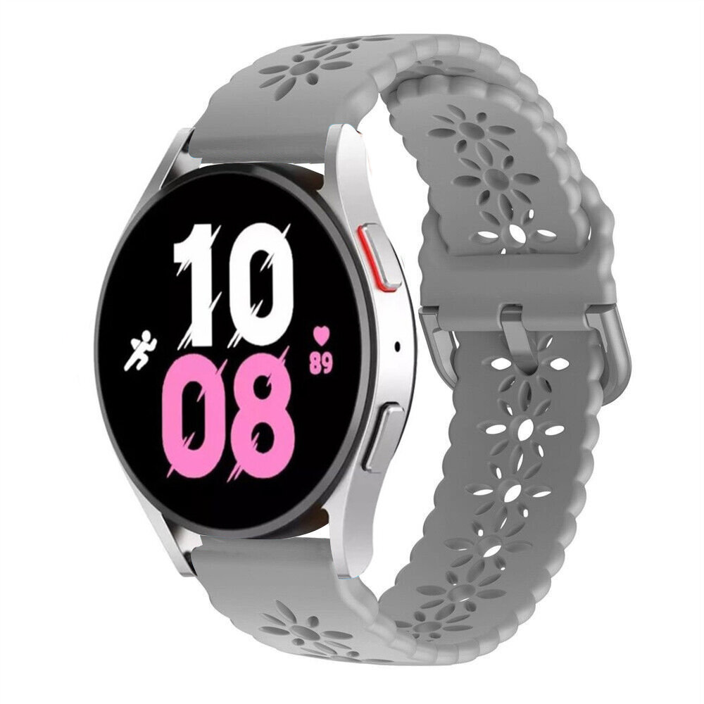 Strap-it Strap-it Bracelet silicone avec motif Samsung Galaxy Watch 5 44mm (gris)