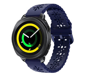 Strap-it Bracelet silicone avec motif Samsung Gear Sport (bleu foncé)