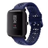 Strap-it Bracelet silicone avec motif Xiaomi Amazfit Bip (bleu foncé)