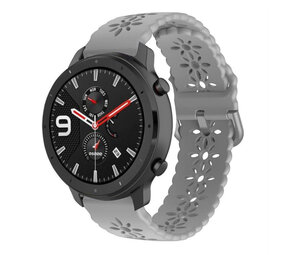 Strap-it Bracelet silicone avec motif Xiaomi Amazfit GTR 42mm (gris)