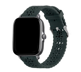 Strap-it Bracelet silicone avec motif Xiaomi Amazfit GTS (vert pin)