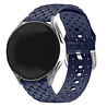 Strap-it Strap-it Bracelet silicone 'tressé' Huawei Watch GT 3 Pro 43mm (bleu foncé)