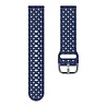 Strap-it Strap-it Bracelet silicone 'tressé' Samsung Galaxy Watch 5 40mm (bleu foncé)