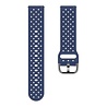 Strap-it Strap-it Bracelet silicone 'tressé' Samsung Galaxy Watch 5 40mm (bleu foncé)