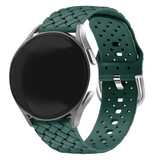 Strap-it Bracelet silicone 'tressé' Huawei Watch GT 3 Pro 43mm (vert foncé)