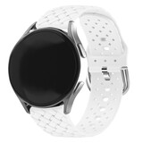 Strap-it Bracelet silicone 'tressé' Huawei Watch GT 3 Pro 43mm (blanc)