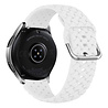 Strap-it Strap-it Bracelet silicone 'tressé' Samsung Galaxy Watch 3 41mm (blanc)